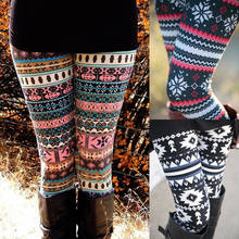 Women Autumn Winter Leggings Clothes Warm Slim Pants Exotic Casual Pants Christmas Snowflake Leggings 2024 - buy cheap