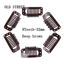 5pcs/lot Hair Snap Clips For Hair Extensions Accessories Salon Hair Clip Styling tools For Hairpins 9 Teeth 32mm 2024 - buy cheap