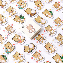 45pcs/pack Cute Shiba Dog Label Stickers Decorative Stationery Stickers Scrapbooking Diy Stickers Diary Album Stick Label 2024 - купить недорого