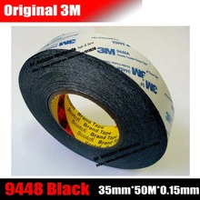 (35mm * 50 meters) Original 3M 9448 Black Adhesive Tape Double Sided for LED LCD /Touch Panel /Display /Screen Housing Repair 2024 - купить недорого