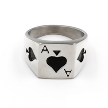 Мужское кольцо с черной эмалью, классическое кольцо серебряного цвета из нержавеющей стали, 2019 2024 - купить недорого