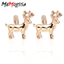 MeMolissa 3 Pairs Rose gold color deer Cuff links Novelty Copper Cufflink Cufflinks for shirt Luxury High-grade jewelry Men's 2024 - buy cheap