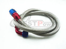 1 Meter AN6 Durable Braided Stainless Steel Racing Fuel Oil Hose  Line / 6AN Oil Cooler Hose Line + Fitting 2024 - buy cheap