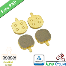 Bicycle Disc Brake Pads for Hayes MX2 MX3 MX4 SOLE, GX-C, JAK-5 Disc Brake, Gold Full Metal, 2 Pairs 2024 - buy cheap