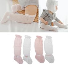 Calcetines de malla de encaje para bebé recién nacido, de algodón hasta la rodilla, largos, antimosquitos, de 0 a 6 años 2024 - compra barato