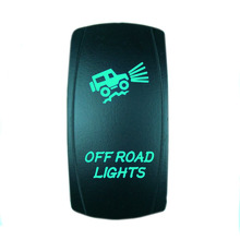 Высокое качество 5 Булавки лазер зеленый Рокер тумблер off road огни 20A 12 В на/Выкл светодиодный свет оптовая продажа [кг-035-3] 2024 - купить недорого