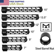 7 "9" 10 "12" 13,5 "15" 17 "AR15 Free Float M-LOK Handguard Picatinny Handguard Free Float Raticle Riflescope Picatinny Rail 2024 - купить недорого