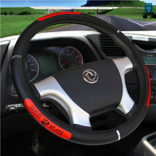 Reflective Wear resistant Drangon Design Leather Auto Car Steering Wheel Cover Car Bus Truck 36 38 40 42 45 47 50cm Diameter 2024 - buy cheap