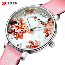 CURREN-reloj de cuarzo rosa para mujer, pulsera de cuero de alta calidad, informal, resistente al agua, regalos para mujer 2024 - compra barato
