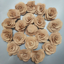 100Pieces/Bag Khaki DIA 4CM Fabric Rose Flower Handmade Flowers Hand DIY Material Roses Wedding Bouquet Hair Cloth Accessories 2024 - buy cheap