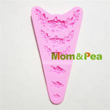 Mom&Pea 1323 Free Shipping Flower Deco Silicone Mold Cake Decoration Fondant Cake 3D Mold Food Grade 2024 - buy cheap