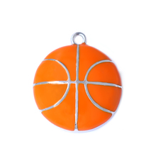 Модные эмалированные цветные классические баскетбольные узоры Подвески баскетбольные мячи энтузиасты ювелирные изделия кулон на заказ оптовая продажа 2024 - купить недорого