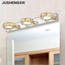 Modern minimalist LED mirror headlights bathroom 3 crystal bathroom lights 2024 - buy cheap