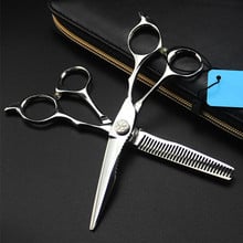 professional japan 440c short handle 6 inch cut hair scissors cutting barber makas haircut thinning shears hairdressing scissors 2024 - buy cheap