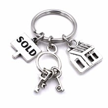 Realtor Keychain, Real Estate Agent Zipper Pull ,Housewarming GIft, Sold House Keychain 2024 - buy cheap