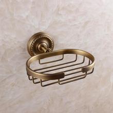 2015 Top Fashion Real Banheiro Wooden Soap Dish Fashion Antique Vintage Pure Copper Bathroom Box Dish Brass Soap Network Holder 2024 - buy cheap