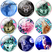 JWEIJIAO Wolf Art Picture DIY Glass Cabochon Photo Round Dome Jewelry Findings For Earrings Bracelet Necklace Charms Accessories 2024 - buy cheap