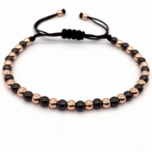 2020 Simple Handmade Weave Women Men Bracelet Classic 4mm Round Beads Charm Bracelet For Men Women Jewelry Gift 2024 - buy cheap