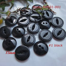 50pcs 15mm 2 holes high grade fish eye black / khaki resin buttons for knitwear sweater coat loose buttons sewing wholesale 2024 - buy cheap