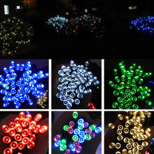 12M 100 LED Solar Panel Powered Fairy String Lights Lamp for Outdoor Garden Home Christmas Wedding Party Xmas Tree Decoration 2024 - buy cheap