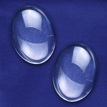 50pcs Flat Back Clear Crystal Glass Cabochon, 30*40 mm Clear Oval Dom Cameo Cabochon-C1064 2024 - buy cheap