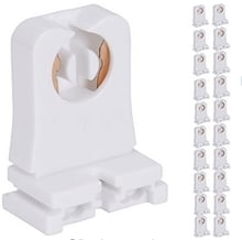 Non-shunted T8 Lamp Holder Socket Tombstone for LED Fluorescent Tube Replacements Turn-type Lampholder Medium Bi-pin Socket for 2024 - buy cheap