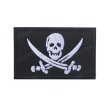 Remendo bordado crânio do pirata do exército dos eua remendos militares tático apliques emblema combate bordados emblemas transporte da gota 2024 - compre barato