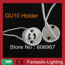 LED Spotlight socket base GU10 holder Ceramic Holder Wire Connector 100pcs/lot 2 years warranty VDE CE DHL free shipping 2024 - buy cheap