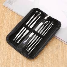 8 Pcs Blackhead Remover Tool Kit Pimple Acne Clip Needle Face Care Comedone Blemish Blackhead Extractor Tool with Leather Case 2024 - buy cheap