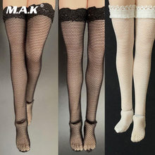 Custom 1/12 Scale Female Figure Accessory Lace Stockings Fishnet Socks Clothes for 1/12 Scale Action Figure Body 2024 - buy cheap