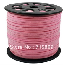 Free Ship Pink Color 10m  3mm Faux Suede Leather Cord  Lace Leather Cord DIY Cord Supplies 2024 - buy cheap