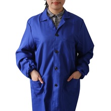 CALOFE 2018 новая осенне-Весенняя рабочая одежда с длинными рукавами и карманами белое пальто унисекс униформа для доктора медсестры 2024 - купить недорого