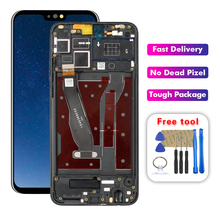 Tela lcd para huawei honor 8x drive, tela de 6.5 polegadas com digitalizador touch e montagem de quadro 2024 - compre barato