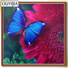 Pintura de diamante 5D DIY de mariposa, flores, animales, bordado cuadrado completo, mosaico de diamantes de imitación, imagen de dibujos animados 2024 - compra barato