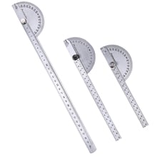 Angle Protractor 0-180 Degree Protractor Stainless Steel Ruler with Swing Arm Angle Tool for Carpenter Woodworking Office 2024 - buy cheap