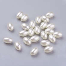 Pandahall 1406pcs/pound ABS Plastic Imitation Pearl Beads Rice Beige,Mix color DIY Jewelry Making Necklace Ne11x7.5mm Wholesale 2024 - buy cheap