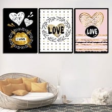 Modern Cartoon Love Pattern Fashion Home Decoration Painting Nordic Simple Space Wall Art For Living Room Poster Canvas Unframed 2024 - buy cheap