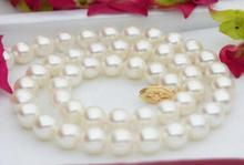 Jewelry Pearl Necklace 17" PERFECT!9-10MM AKOYA PEARL NECKLACE 0066 Factory Wholesale price Women Gift word Jew Free Shipping 2024 - buy cheap