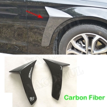 Черное переднее боковое крыло из углеродного волокна класса C, вентиляционная Крышка для Mercedes Benz W205 C200 C300 2015-2017 2024 - купить недорого