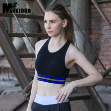 Mixiduo Breathable Female Sports Bra Top Sexy Cross Strap Push Up High Impact Running Bra for Fitness Yoga Gym Padded Bra 2024 - buy cheap