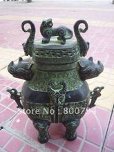 Very rare Qing Dynasty bronze censer,free shipping 2024 - buy cheap