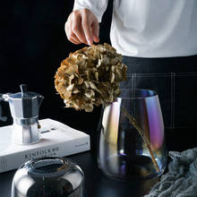 Современный стиль прозрачного стекла ваза для украшения домашнего декора Настольный ceram вазы для цветов Террариум кристалл для центральные 2024 - купить недорого