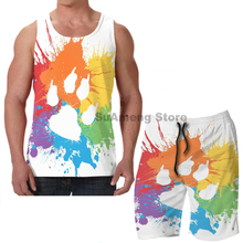 Summer Casual funny print men Tank Tops Women Paw Pride  Light 2019  men Board beach shorts women sets fitness sleeveless vest 2024 - buy cheap