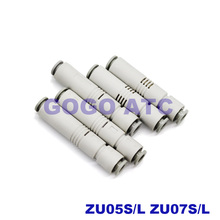 Free shipping Vacuum ZU07S/S ZU05L/S negative pressure generator tube type Straight-through type pneumatic mechanical arm 2024 - buy cheap