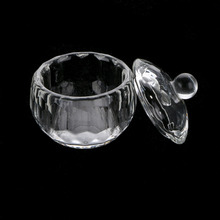 2pcs Acrylic Crystal Glass Dappen Dish Lid Bowl Cup For Liquid Powder Nail Art 2024 - buy cheap