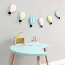 Nordic Kids Room Play Tents Hanging Decoration Cute Felt Cloud/Hot Air Balloon Baby Bed Mantle Decorative Pendant Wall Decor 2024 - buy cheap