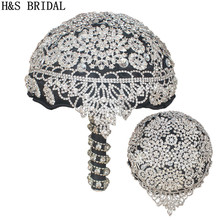 H & S-vestidos de novia artificiales con diamantes de imitación, buqué, accesorios de boda, boda 2024 - compra barato