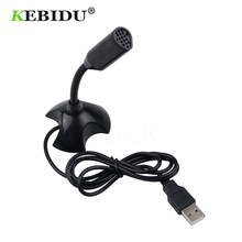 Kebidu Новый Портативный Студийный речевой мини USB микрофон Подставка микрофон для ПК ноутбука Mac микрофоны для компьютера с держателем 2024 - купить недорого