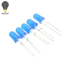 100pcs 5mm Diffused Blue LED Diode DIP Round Wide Angle Through Hole 2 Pin LED Light Emitting Diode Lamp 460-475nm 1.8-2.0V 2024 - buy cheap