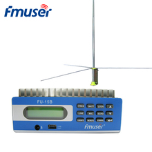 FMUSER FU-15B 15 Вт, FM-трансмиттер дальнего радиуса малой мощности для мини-FM-радиостанции + комплект антенны 1/2 волны GP200 2024 - купить недорого